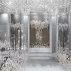 decoration Tall Candelabra Crystal Candelabra Wedding Centerpieces Acrylic Clear Candle Holder imake347