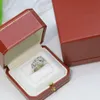 big cheetah leopard classic diamond wedding ring Designer Women Rings Wedding lovers gift engagement jewelry with box