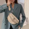 سميكة سلسلة الخصر حقيبة جلدية فاخرة النساء حزمة مراوح الخصر حقيبة Crossbody الصدر أكياس الإناث حزام حقيبة أزياء العلامة التجارية حقائب الكتف 220513