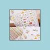 Notes Notepads Office School Supplies Business Industrial Wholesale- New Cute Lovely 6 Sheet Cat Paper Stickers For Diary Scrapbook Book W