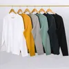 300G poids lourd à manches longues t-shirt hommes Amekaji Vintage coton peigné couleur unie t-shirt printemps automne basique bas hauts T220808