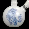 blue and white porcelain water hookah Chinese style colorful smoking glass oil rig bong pipe style A