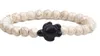 Fashion Strands Natural Stone pietra vulcanica turchese nero agata tartaruga regolabile Bracciale elastico js345j