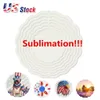 3D Stainless Steel Wind Spinner Sublimation Blank 10inch Home Garden Hanging Decoration DIY Printing Wind Chimes Ornaments
