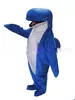 Cartoon Character Adult Cute Blue Whale Mascot Costume Halloween costume