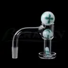 Rök Terp Slurper 10mm 14mm 18mm Beveled Edge Quartz Banger Nail With Glass Marble Set för Dab Rig Bong Pipes