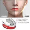 6 Modes Facial Lifting Device LED Photon Heating Face Slimming Massager Machine Double Chin Reducer With Remote Controller 220512