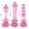 Crystal Glass Dildos Masturbator Realistic Dildo Penis Beads Anal Butt Plug Sexig Toys For Woman Couples Vaginal Stimulation