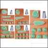 Bakgebakgereedschap bakware keuken eetbar huizen tuin 5 stks/set herbruikbare Russische ijsvorming pi -sproeiers tips cr￨me pa dhxel