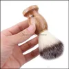 Makeup Borstes Tools Accessories Health Beauty Badger Hår Mens Rakborste Barber Salon Men ansiktsskägg Cleanin DH5WD7638646