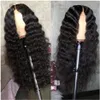 Black Wig Women's Small Middle Wave Corn Perm Long Curly Chemical Fiber Hair Cover Style2620
