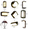 Applique da esterno impermeabile IP65 Luci per portico Lampade da giardino in alluminio Illuminazione per esterni a Led Sconce