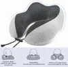 U-Shape Massage Pillow Travel Airplane Memory Foam Cervical Neck Pillows Car Head Neck Rest Air Cushion for Sleep Health Care 220507