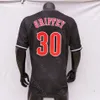 Ken Griffey Jersey Vintage 1989 Weiß 1995 Grün 1997 2000 Nadelstreifen 2005 10. Red Mesh BP Blauer Pullover Black Navy Retirement Patch