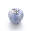 Pendientes de forma de manzana Tiny Dangle Tigres Naturales Opal Stone Reiki Chakra Pendulum Charm para aretes Collar Joyería Hacer DBN412