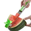10pcs/lote de moinho de vento corta -melancador cortador de cutucas de corer Fruit Fruit Melon Aço inoxidável Ferramentas de aquário de melancia cubos refrescantes de melancia
