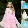 Atkılar Küçük Kızlar Için Renkli Prenses Pelerin Pelerinler Noel Cadılar Bayramı Custome Cosplay Parti Elbise Parlak Pullu ShawlScarves Rona22