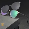 Fashion Sunglasses Frames Oval Shape Full Rim Optical Glasses Frame With Polarized Clip-on Eyeglasses Spectacles Metal Alloy Eyewear Prescri