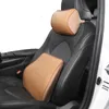 NAPPA Car Neck Pillow Quality Leather Lumbar Waist Support For Honda logo City CIVIC CRV HRV Headrest Cushion Interior Accesorios