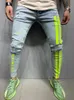 3 Styles Men Stretchy Skinny Biker Slim Fit Denim Scratched zipper Hip hop casual jeans High Quality Jeans 220719