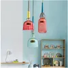Hängslampor nordiska färg godisljus modernt vardagsrum sovrum barns enda huvud glas hängande heminredning fixturer