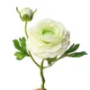 Una flor falsa de Camelia de tallo corto (2 cabezas/pieza), rosas de simulación de 13 "de largo para flores artificiales decorativas para el hogar y la boda