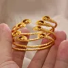 Bangle Afraic Dubai Gold Color RiSestone Kralen manchetbanden voor Bab jongens Girls Wedding Sieraden Bangenbracelet GiftsBangle Inte22