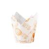 Kubki do pieczenia Tulipanowe wkładki Cupcake Muffin Case Grease Dowód Papier Papier Cake Wrappers Do Wesel Birthday Party Phjk2203