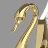 Lampada da tavolo Creative Gold Swan Post Modern Luxury Designer Studio Camera da letto Lampada da comodino a LED