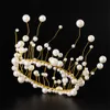 Partihandel Party Decoration Crown Cake Topper Birthday Pearl Tiara Wedding Baby Shower BBB15505