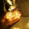 Strings Snowflake Star Ball LED String Lights Fairy Garlands 80/40/20LEDS Garden Street Lamp Christmas Tree Decorations År gåvor