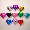 Coloré 8 pouces en forme de coeur en aluminium film ballon amour pêche décoration de fête de mariage La fête doit jouets pour enfants