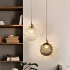 Hanglampen glashangende kristallen lamp plafond kroonluchters voor slaapkamer woonkamer eetkamer decoratie messing druppel verlichtingpendant