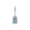 Christmas S925 Jewelry 925 Sterling Silver Beauty and Beast Enchanted Rose Dangle Charm Bead Fit Pandora Bracelet Making DIY For Women Gift Accessories 790024C01