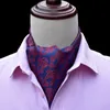 Bow Ties Ricnais Men Vintage Paisley Wedding Formal Cravat Ascot Scrunch Self Brytyjczyk Dżentelmen poliester Silk Szyja Luksus Fier22