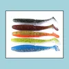 Appâts Leurres Pêche Sports En Plein Air 25Pcs 10Cm / 9.7G 3.93In / 0.34Oz Appât De Ver De Poisson Doux Mixte Appât De Natation Artificiel Bionic De Haute Qualité Drop D