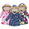 Chaquetas más gruesas y cálidas para niñas Tamaño grande Flor pesada Con capucha Outrunner Plus Velvet 2-10 Años Chaquetas para niños Regalo de cumpleaños J220718