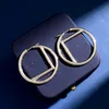 Hoop Oorbellen Designer Sieraden Mode Cirkel 18K Gold Plating Earring 3.8 Cm Luxurys Zilveren Oorbellen F Stud Hoops Doos Nieuwe 22042001R