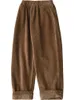 Kadife Y2K Baggy Jogger Pantolon Vintage Geniş Bacak Kahverengi Düşük Bel E Kız 90 S Estetik Pantolon Kadın Sweatpants S 220325