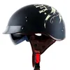 هارلي بريم رجعية خوذة دراجة نارية نصف الوجه حطم دراجة نارية Moto Casco