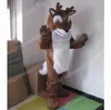 Performance Deer Mascot Costume Halloween Natal Fancy Party Dress Dress Cartoon Character Dit Suit Carnaval Unissex Adults Roup