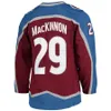 Koszulki hokejowe Nathan Mackinnon 29 Mikko Rantanen 96 Gabriel Landeskog 92 Cale Makar 8 Jesrey Burgundy White Navy Color z 2022 Cup Patch Rozmiar S-XXXL Szygowane męskie