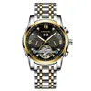 Tourbillon Hollow Out de diamante Hollow Out Mechanical Watch Men's Watch's Watch Explosion Gift E1