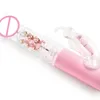 Nouveau gode à Vibration de lapin à Rotation télescopique forte, jouets sexy pour femmes, stimulateur de Clitoris, masseur de point G, masturbateur féminin