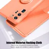 Soft Liquid Silicone Cases For Huawei P40 P30 P20 Pro Mate 30 20 Honor 20 30 V30 Pro Nova 7 6 SE Magnetic Ring Holder Back Cover