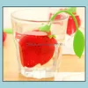 Kahve Çay Araçları İçecek Yazılımı Mutfak Yemek Bar Ev Bahçesi Stberry Şekli Sile Infuser Stren Dolgu BA DHRLH