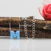 sterling silver m necklace