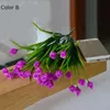 装飾的な花の花輪人工シミュレーションジプソフィラディーウェディングブーケアレンジ