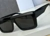 여성 선글라스 검은/회색 직사각형 아세테이트 평평한 상단 안경 안경