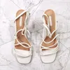 Sandals Fashionable Summer Shoes Woman Thin Strap Small High Heel 6CM Ladies Leisure Buckle Colorful Women FootwearSandals